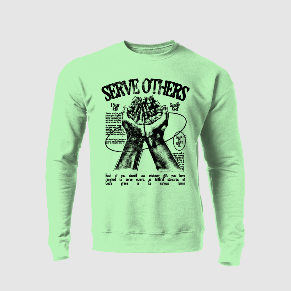 Serve Others Open Hands Black Sunday Cool Swag Store