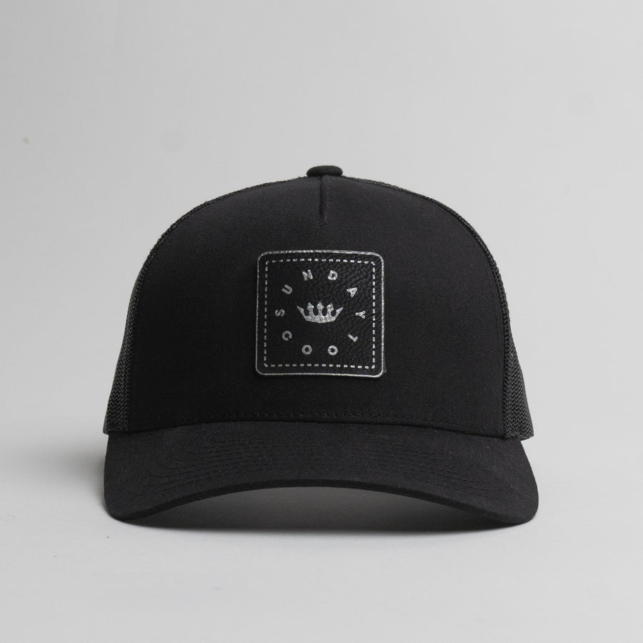 Trucker Hat - Leatherette Patch