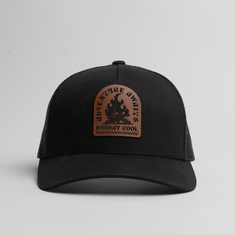 Trucker Hat - Leatherette Patch