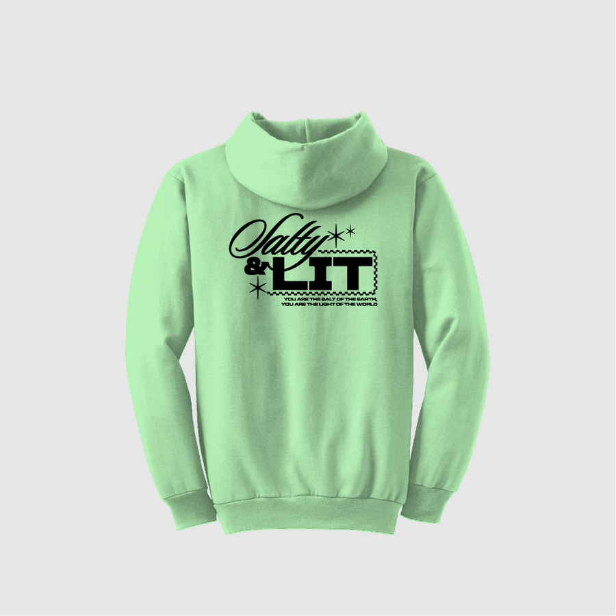 Salty And Lit Hoodie - Black