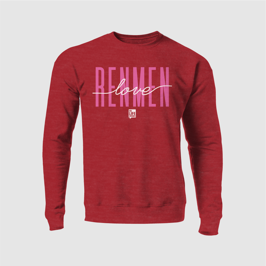 Renmen Love Crewneck Sweater