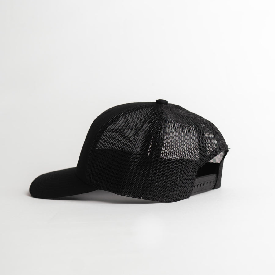 Sunday Cool Crown Leatherette Snapback | Black/Black