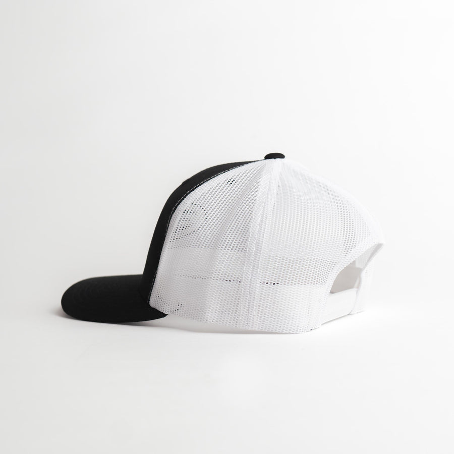 Sunday Cool Crown Leatherette Snapback | Black/White